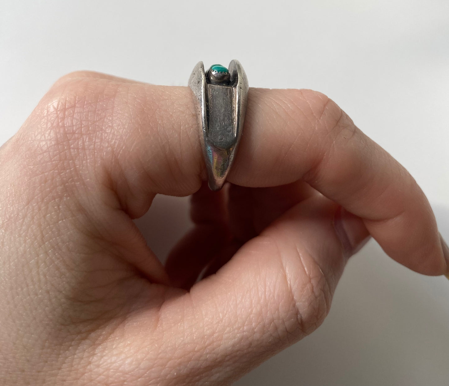 Size 7 sterling turquoise ring