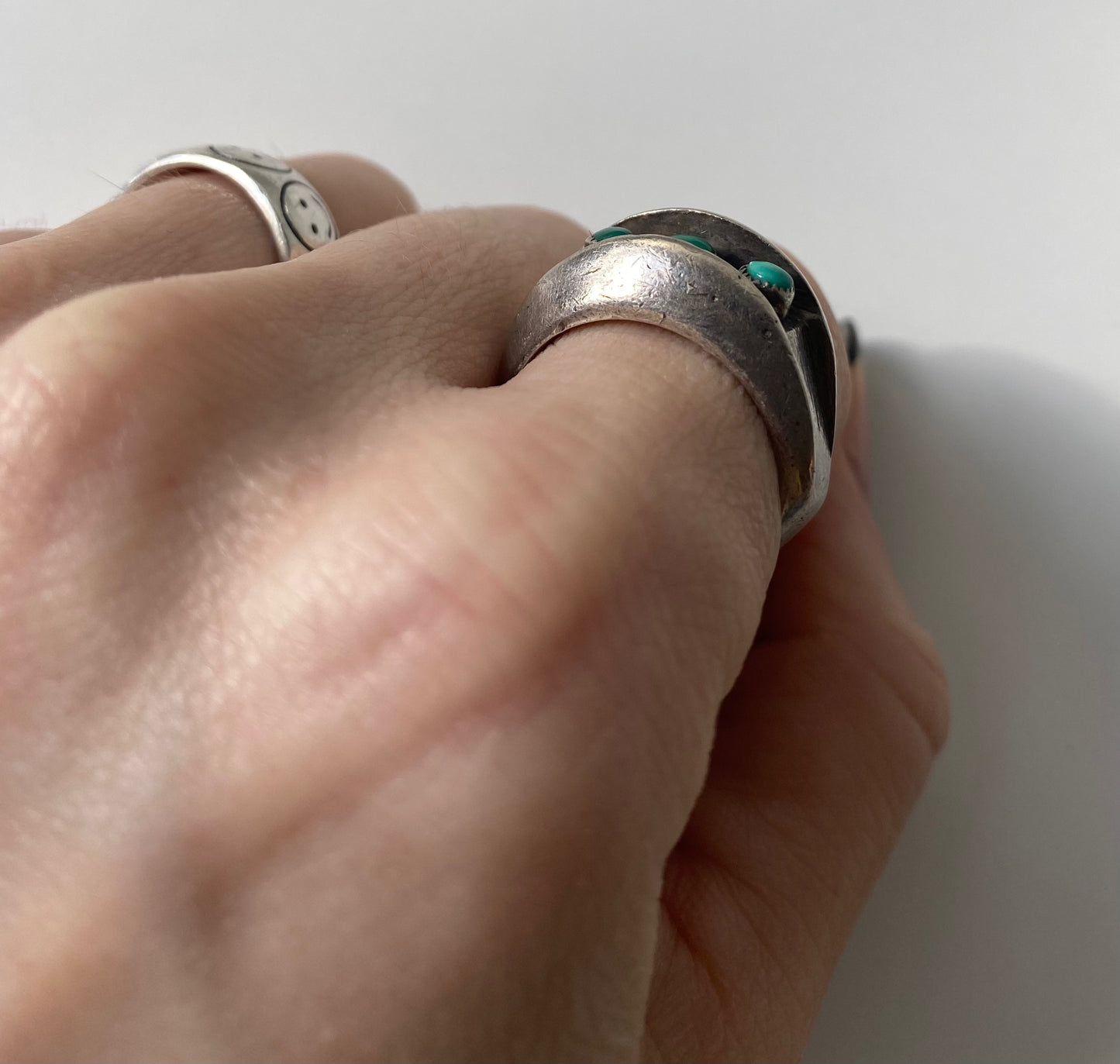 Size 7 sterling turquoise ring