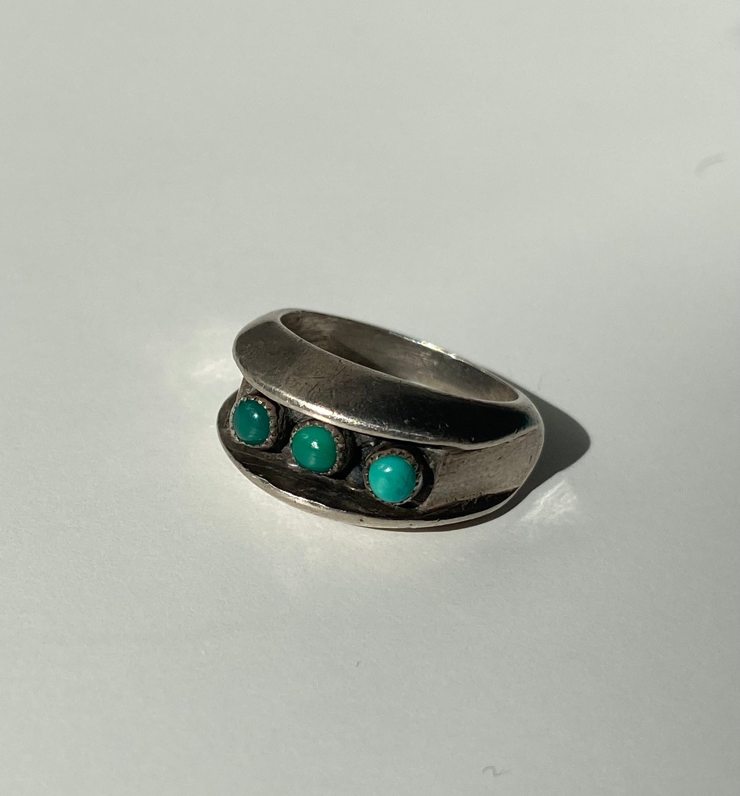 Size 7 sterling turquoise ring