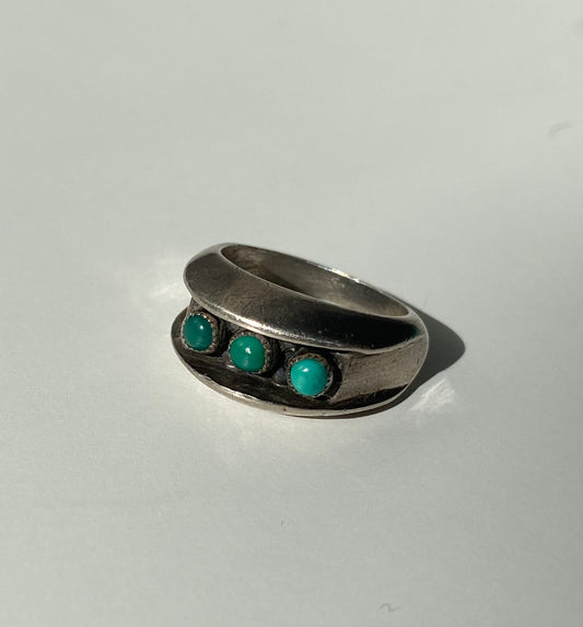 Size 7 sterling turquoise ring