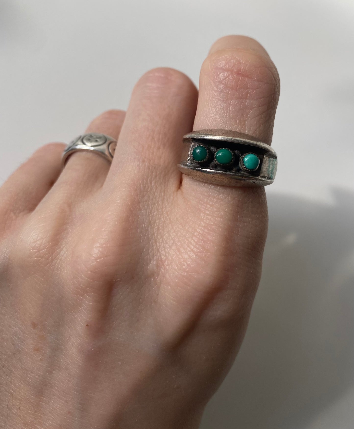 Size 7 sterling turquoise ring