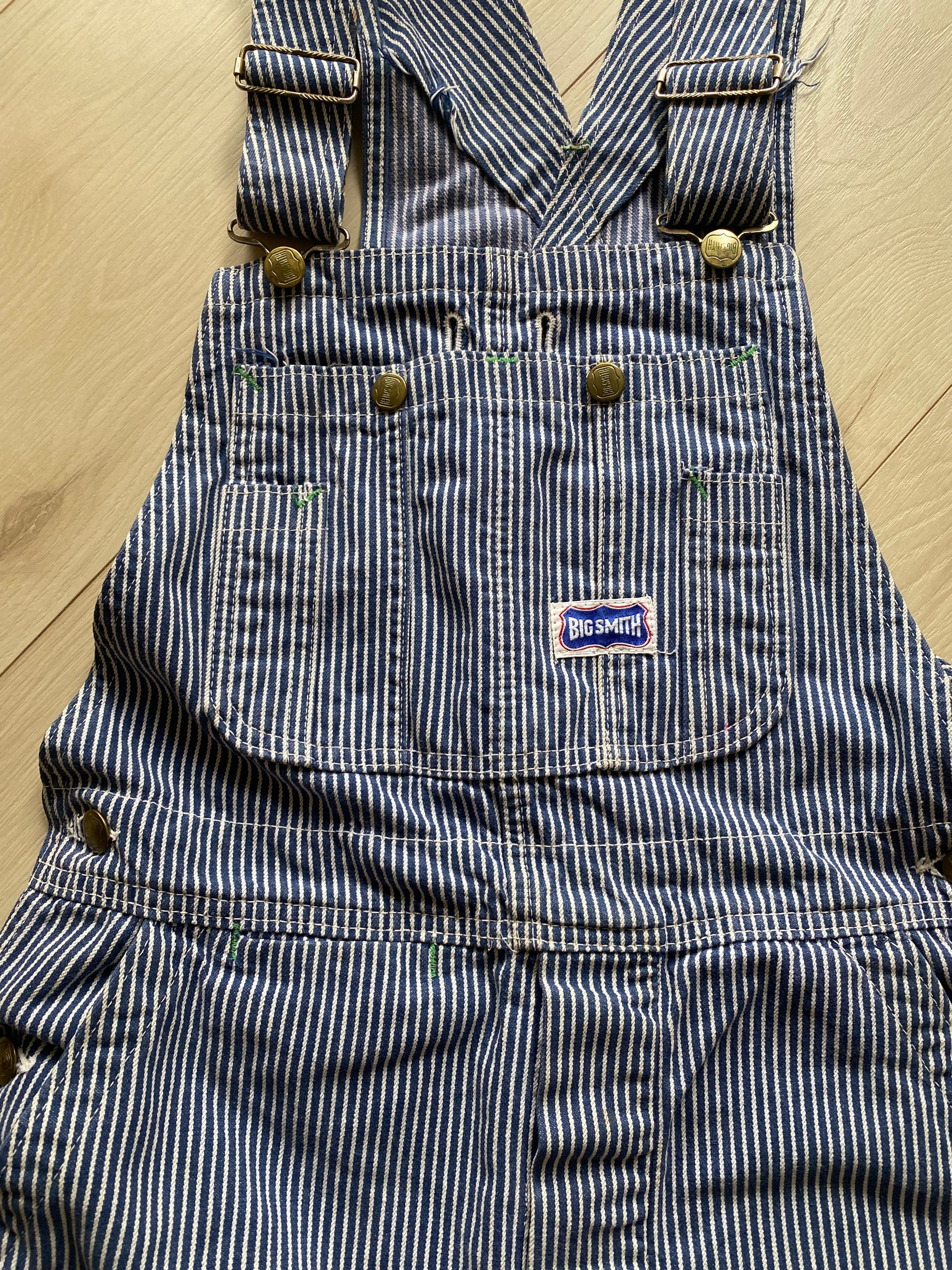80's BIG SMITH hickory overalls オーバーオール Size XS/S Big Smith overalls – Badlands Vintage